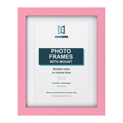 Classic Range Baby Pink Picture, Photo & Poster Frame with White Mount