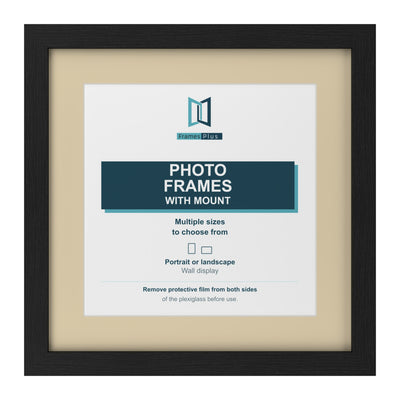 Classic Range Black Picture, Photo & Poster Frame with Ivory Mount