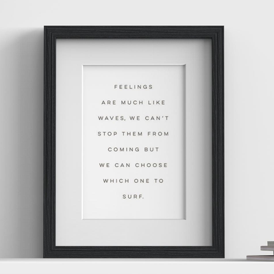Devon Range Black Picture, Photo & Poster Frame with White Mount