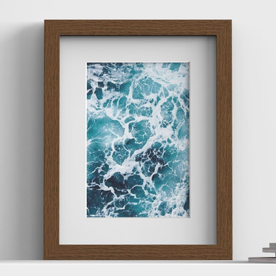 Classic Range Dark Brown Picture, Photo & Poster Frame with White Mount