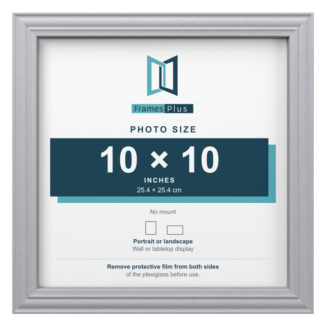 Devon Range Silver Picture, Photo & Poster Frame — Finish and profile example