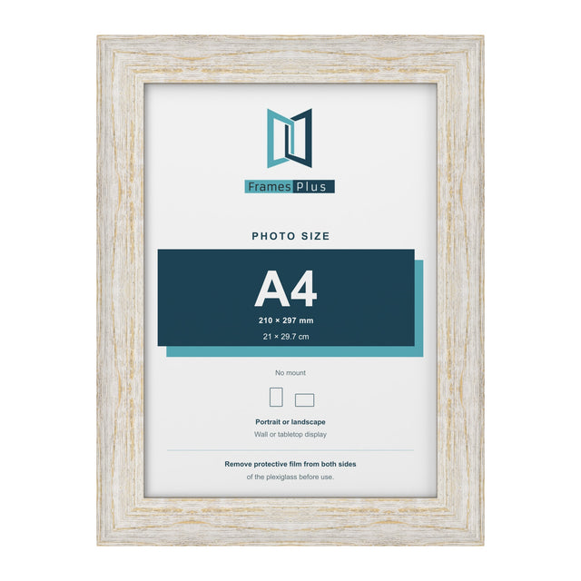 Exmouth Range White Distressed Picture, Photo & Poster Frame