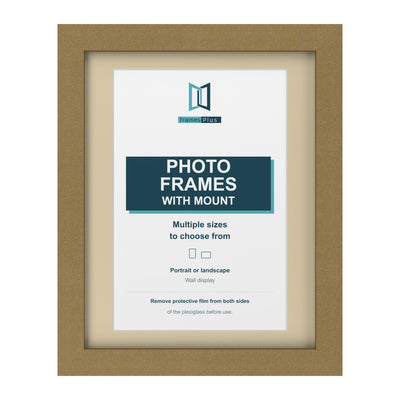 Classic Range Gold Picture, Photo & Poster Frame with Ivory Mount