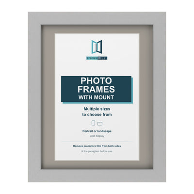 Classic Range Light Grey Picture, Photo & Poster Frame with Dawn Grey Mount