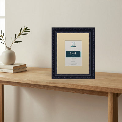 Louis Range Black Picture, Photo & Poster Frame with Ivory Mount