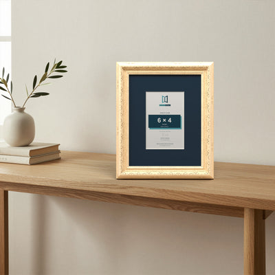 Louis Range Cream Picture, Photo & Poster Frame with Pacific Blue Mount