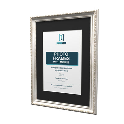 Louis Range Silver Picture, Photo & Poster Frame with Black Mount
