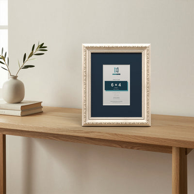 Louis Range Silver Picture, Photo & Poster Frame with Pacific Blue Mount