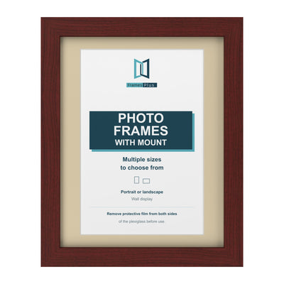 Classic Range Mahogany Picture, Photo & Poster Frame with Ivory Mount