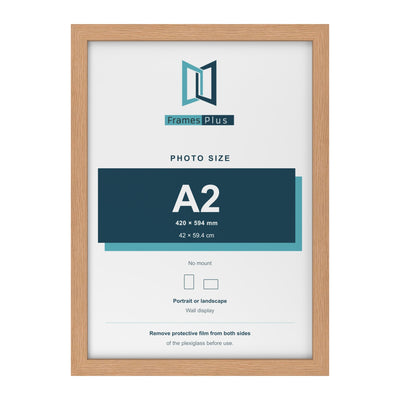 A2 42 x 59.4 cm (16.53x23.39") Picture, Photo & Poster Frame – Black, White or Oak