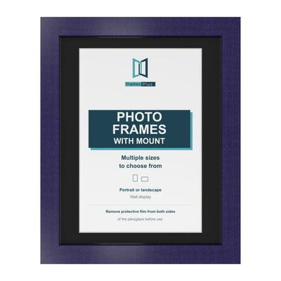 Classic Range Purple Picture, Photo & Poster Frame with Black Mount
