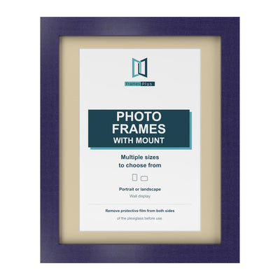 Classic Range Purple Picture, Photo & Poster Frame with Ivory Mount