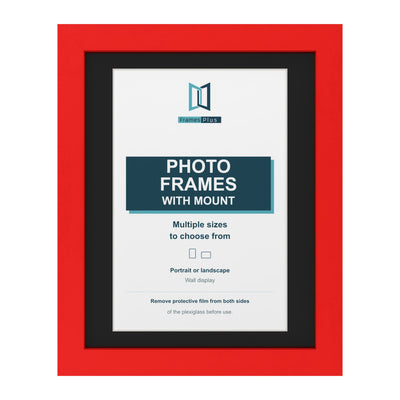 Classic Range Red Picture, Photo & Poster Frame with Black Mount