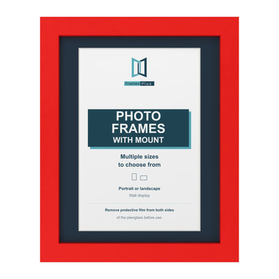 Classic Range Red Picture, Photo & Poster Frame with Pacific Blue Mount