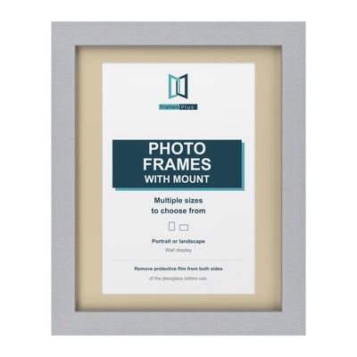 Classic Range Silver Picture, Photo & Poster Frame with Ivory Mount