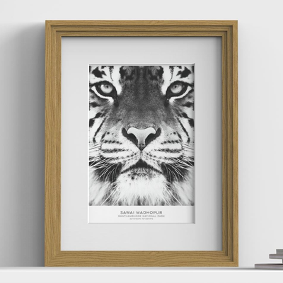 Verona Range Oak Picture, Photo & Poster Frame with White Mount