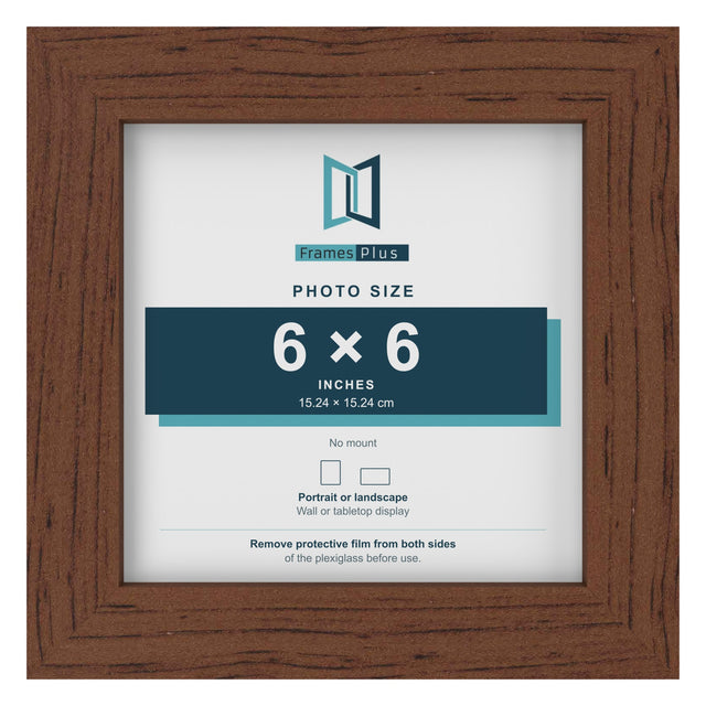 Classic Dark Teak 6 × 6 Frame