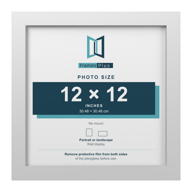 Classic White 12 × 12 Frame