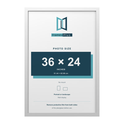 Crown 91.5 x 61 cm (36x24") Picture, Photo & Poster Frame – Black, White or Oak