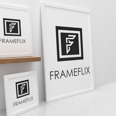 FrameFlix White Photo Picture Poster Frames Large Square Small A1 A2 A3 A4 A5