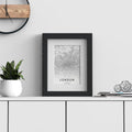 Excel Range Black Picture Photo Poster Frame with White Mount