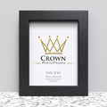 Black White Oak Photo Frame for 8x6 Inches (20.3 x 15.2 cm) Picture Photo, Stand or Hang