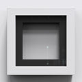 Box Range White 25mm Deep Picture Display Frame with 1" Black Mount, Memory Box Medals Memorabilia