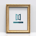 Louis Range Gold Photo Picture Poster Frames, Large Square Small sizes, Hang or stand in Landscape or Portrait