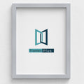 Sleek Range Light Grey Photo Picture Poster Frames, Large Square Small sizes, Hang or stand in Landscape or Portrait