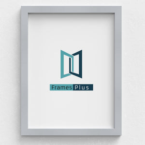 Sleek Range Light Grey Photo Picture Poster Frames, Large Square Small sizes, Hang or stand in Landscape or Portrait