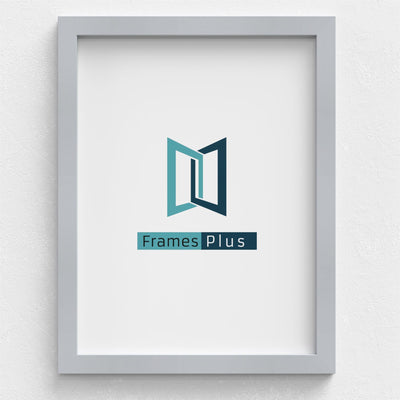 Sleek Range Light Grey Photo Picture Poster Frames, Large Square Small sizes, Hang or stand in Landscape or Portrait