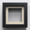 Box Range Black 25mm Deep Picture Display Frame with 1" Ivory Mount, Memory Box Medals Memorabilia