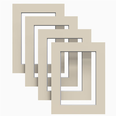 Ivory Matt Mount – Pack of 4 (for Picture & Photo Frames)