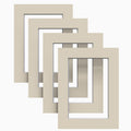 Ivory Matt Mount Pack of 4 mounts for Picture Photo Frames Large Square all Sizes