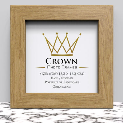 6x6" (15.2 x 15.2 cm) Picture, Photo & Poster Frame – Black, White or Oak