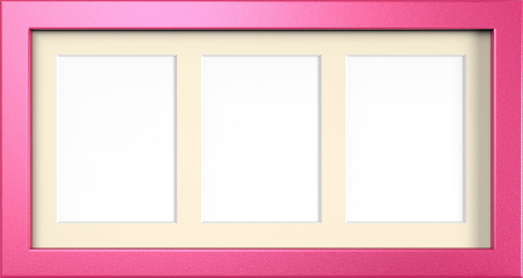 MODERN MULTI PICTURE PHOTO FRAME FOR 3 IMAGES OF 7