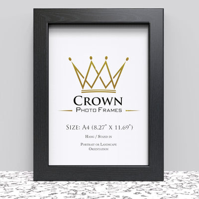 A4 21 x 29.7 cm (8.27x11.69") Picture, Photo & Poster Frame – Black, White or Oak
