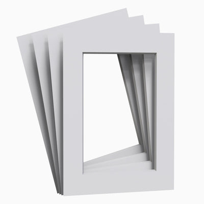 White Matt Mount – Pack of 24 (for Picture & Photo Frames)