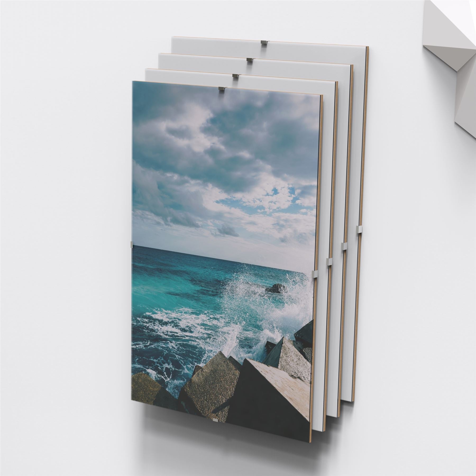Frameless Clip Frame for Picture Photo Poster Display Pack of 5 Frames All Sizes - Framesplus.co.uk
