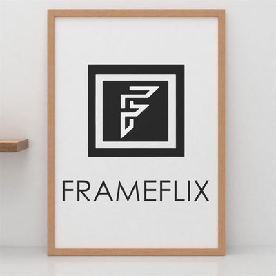 FrameFlix Oak Photo Picture Poster Frames Large Square Small A1 A2 A3 A4 A5
