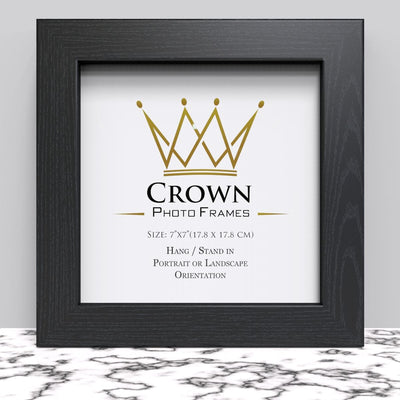 7x7" (17.8 x 17.8 cm) Picture, Photo & Poster Frame – Black, White or Oak