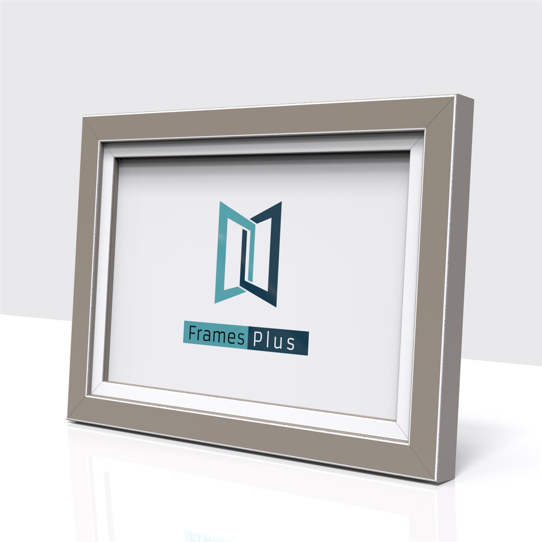Antrim Range Warm Grey Photo Picture Poster Frames, Large Square Small sizes, Hang or stand in Landscape or Portrait - Framesplus.co.uk