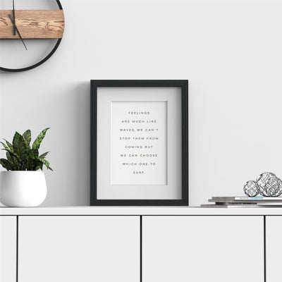 Devon Range Black Picture Photo Poster Frame with White Mount