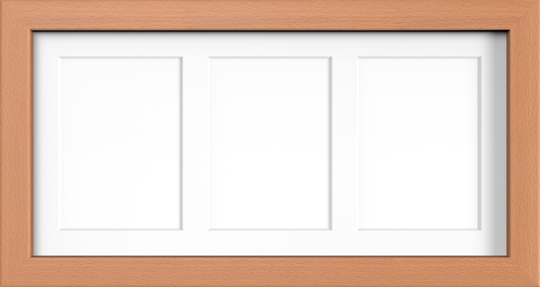 MODERN MULTI PICTURE PHOTO FRAME FOR 3 IMAGES OF 7
