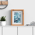 Classic Range Pine Picture Photo Poster Frame with White Mount