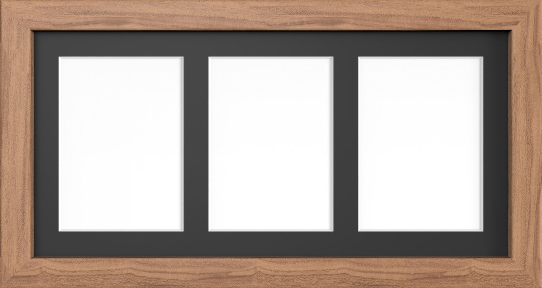 MODERN MULTI PICTURE PHOTO FRAME FOR 3 IMAGES OF 7