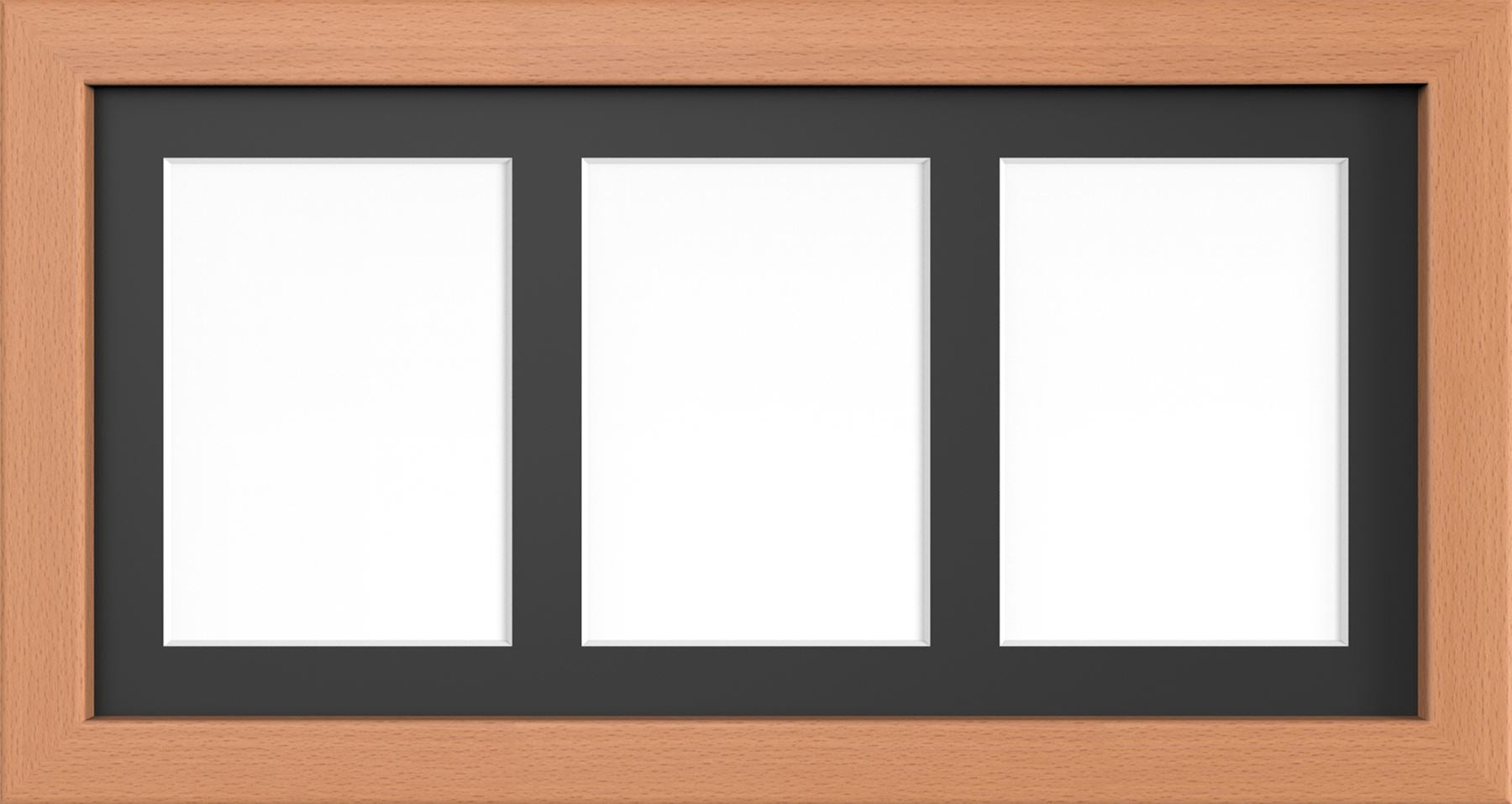 MODERN MULTI PICTURE PHOTO FRAME FOR 3 IMAGES OF 7