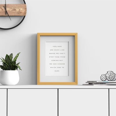 Devon Range Gold Picture Photo Poster Frame with White Mount