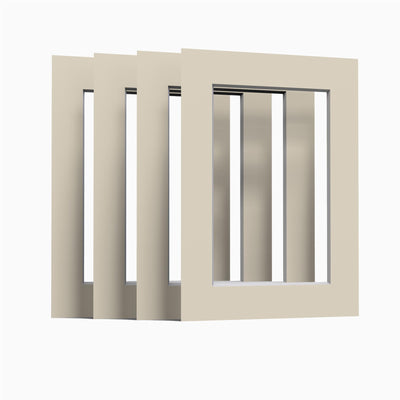 Ivory Matt Mount – Pack of 8 (for Picture & Photo Frames)