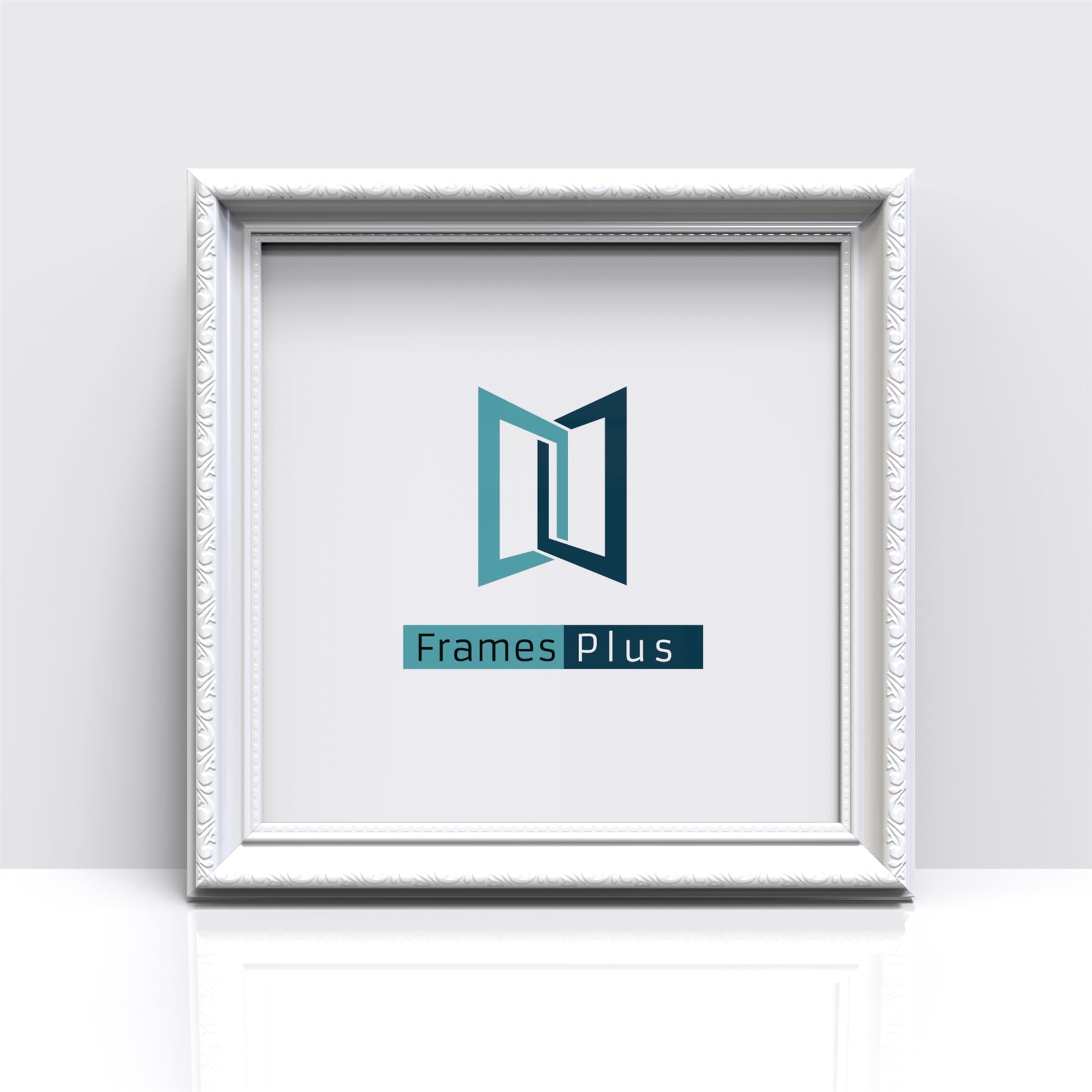 Louis Range White Photo Picture Poster Frames, Large Square Small sizes, Hang or stand in Landscape or Portrait - Framesplus.co.uk